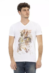 Trussardi Action Elegant V-Neck Short Sleeve T-Shirt - S - T-Shirts