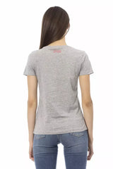 Trussardi Action Gray Cotton Women T-Shirt - T-Shirts