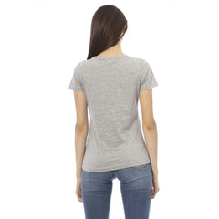 Trussardi Action Gray Cotton Women T-Shirt - T-Shirts