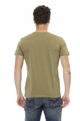 Trussardi Action Green Cotton Men T-Shirt - T-Shirts