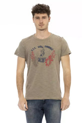 Trussardi Action Green Cotton Men T-Shirt - T-Shirts