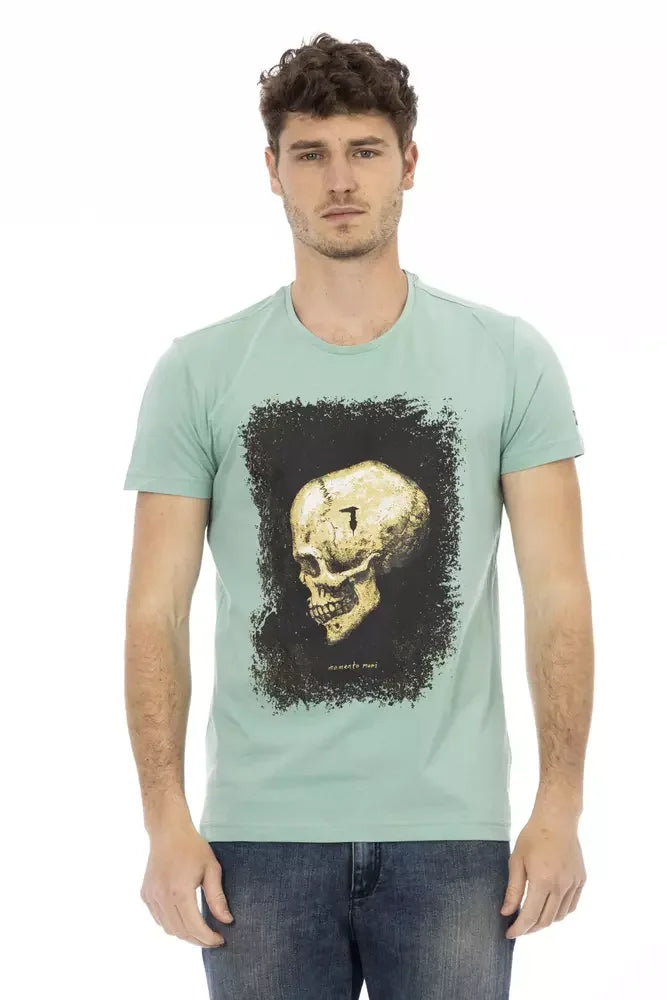 Trussardi Action Green Cotton Men T-Shirt - T-Shirts