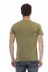 Trussardi Action Green Cotton Men T-Shirt - T-Shirts