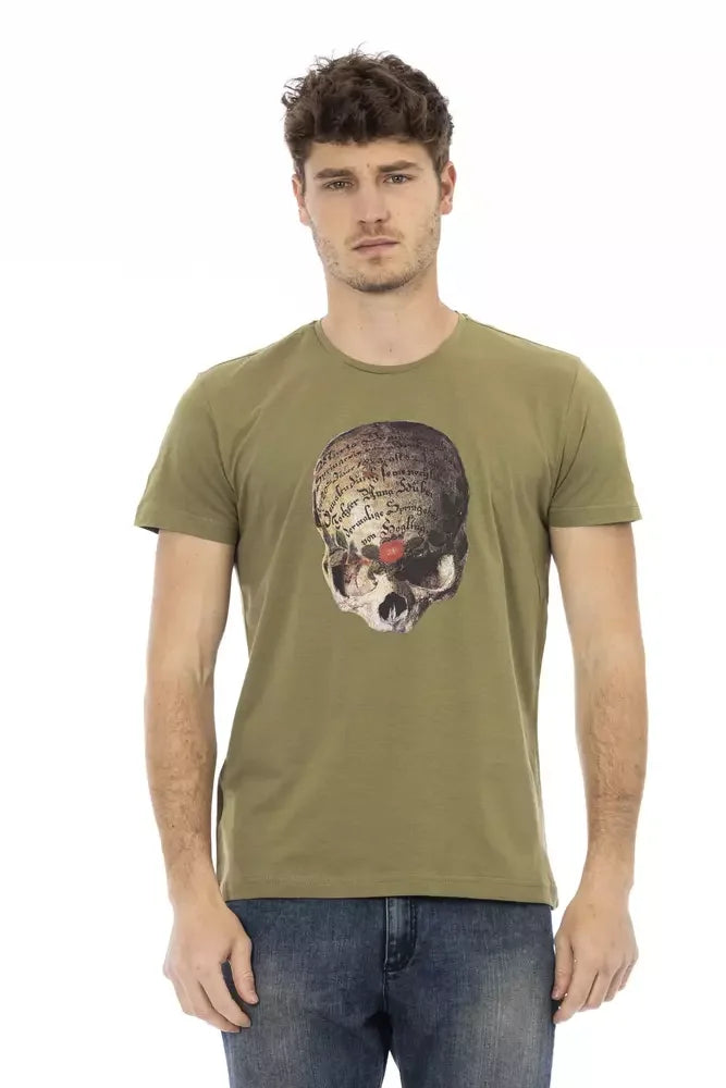 Trussardi Action Green Cotton Men T-Shirt - T-Shirts