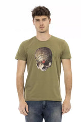 Trussardi Action Green Cotton Men T-Shirt - T-Shirts