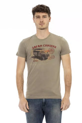 Trussardi Action Green Cotton Men’s T-Shirt - T-Shirts