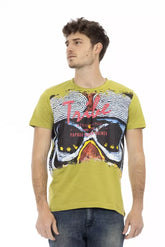 Trussardi Action Green Cotton Men’s T-Shirt - T-Shirts