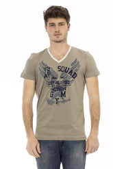 Trussardi Action Green Cotton Men’s T-Shirt - T-Shirts