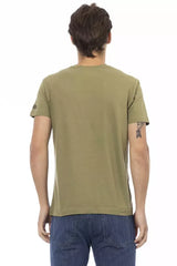 Trussardi Action Green Cotton Men’s T-Shirt - T-Shirts