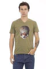Trussardi Action Green Cotton Men’s T-Shirt - T-Shirts
