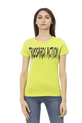 Trussardi Action Green Cotton Women T-Shirt - T-Shirts