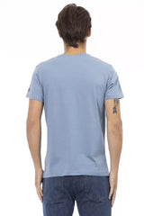 Trussardi Action Light Blue Cotton Men T-Shirt - T-Shirts