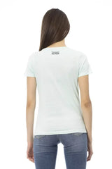 Trussardi Action Light Blue Cotton Women T-Shirt - T-Shirts