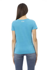 Trussardi Action Light Blue Cotton Women T-Shirt - T-Shirts