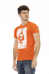 Trussardi Action Orange Cotton Men T-Shirt - T-Shirts