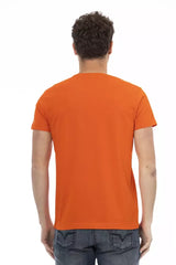 Trussardi Action Orange Cotton Men T-Shirt - T-Shirts