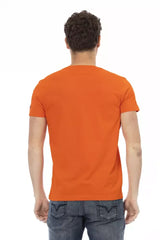 Trussardi Action Orange Cotton Men T-Shirt - T-Shirts