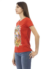 Trussardi Action Red Cotton Women T-Shirt - T-Shirts