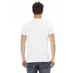 Trussardi Action White Cotton Men T-Shirt - M - T-Shirts