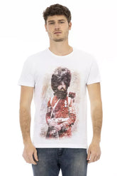 Trussardi Action White Cotton Men T-Shirt - T-Shirts