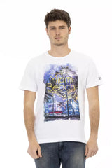 Trussardi Action White Cotton Men T-Shirt - T-Shirts