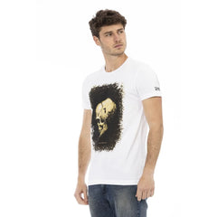 Trussardi Action White Cotton Men T-Shirt - T-Shirts