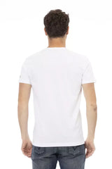 Trussardi Action White Cotton Men T-Shirt - T-Shirts