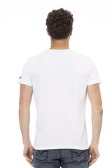 Trussardi Action White Cotton Men’s T-Shirt - T-Shirts