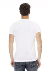 Trussardi Action White Cotton Men’s T-Shirt - T-Shirts