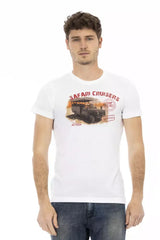 Trussardi Action White Cotton Men’s T-Shirt - T-Shirts