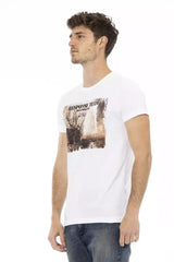 Trussardi Action White Cotton Men’s T-Shirt - T-Shirts