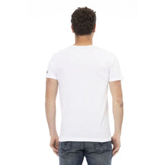 Trussardi Action White Cotton Men’s T-Shirt - T-Shirts