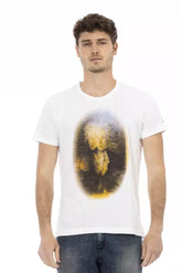 Trussardi Action White Cotton Men’s T-Shirt - T-Shirts