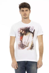 Trussardi Action White Cotton Men’s T-Shirt - T-Shirts