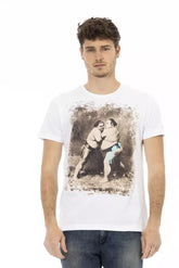Trussardi Action White Cotton Men’s T-Shirt - T-Shirts
