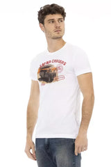 Trussardi Action White Cotton Men’s T-Shirt - T-Shirts