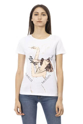 Trussardi Action White Cotton Women T-Shirt - S - T-Shirts