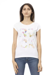 Trussardi Action White Cotton Women T-Shirt - T-Shirts