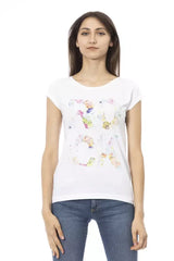 Trussardi Action White Cotton Women T-Shirt - T-Shirts