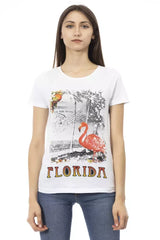 Trussardi Action White Cotton Women T-Shirt - T-Shirts