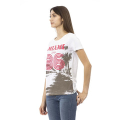 Trussardi Action White Cotton Women T-Shirt - T-Shirts