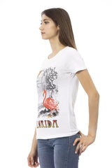 Trussardi Action White Cotton Women T-Shirt - T-Shirts
