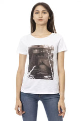 Trussardi Action White Cotton Women Top - T-Shirts