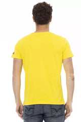 Trussardi Action Yellow Cotton Men T-Shirt - T-Shirts