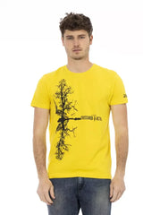 Trussardi Action Yellow Cotton Men T-Shirt - T-Shirts