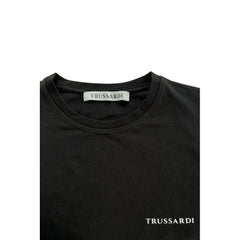 Trussardi Beachwear Black Cotton Men T-Shirt - T-Shirts