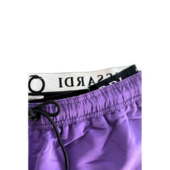 Trussardi Beachwear Purple Polyester Men’s Swim Shorts - Boardshorts