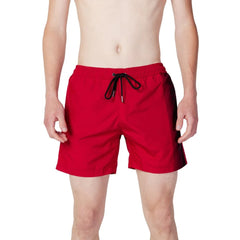 Trussardi Beachwear Red Polyester Swim Shorts - IT44 | S
