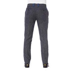 Trussardi Black Cotton Men Trouser - Trousers