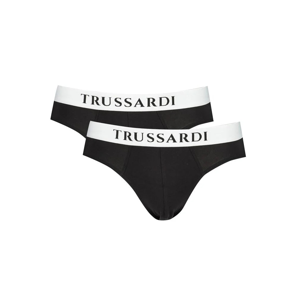 Trussardi Black Cotton Underwear - Briefs